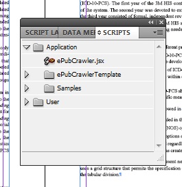 Scripts panel in InDesign CS5.5