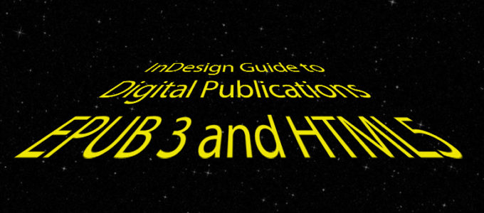 Title type in laid out in a yellow against a starry sky background, mimicking the title type from Star Wars.